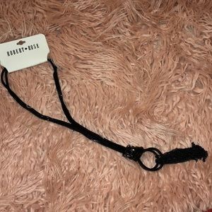 Double strand black necklace